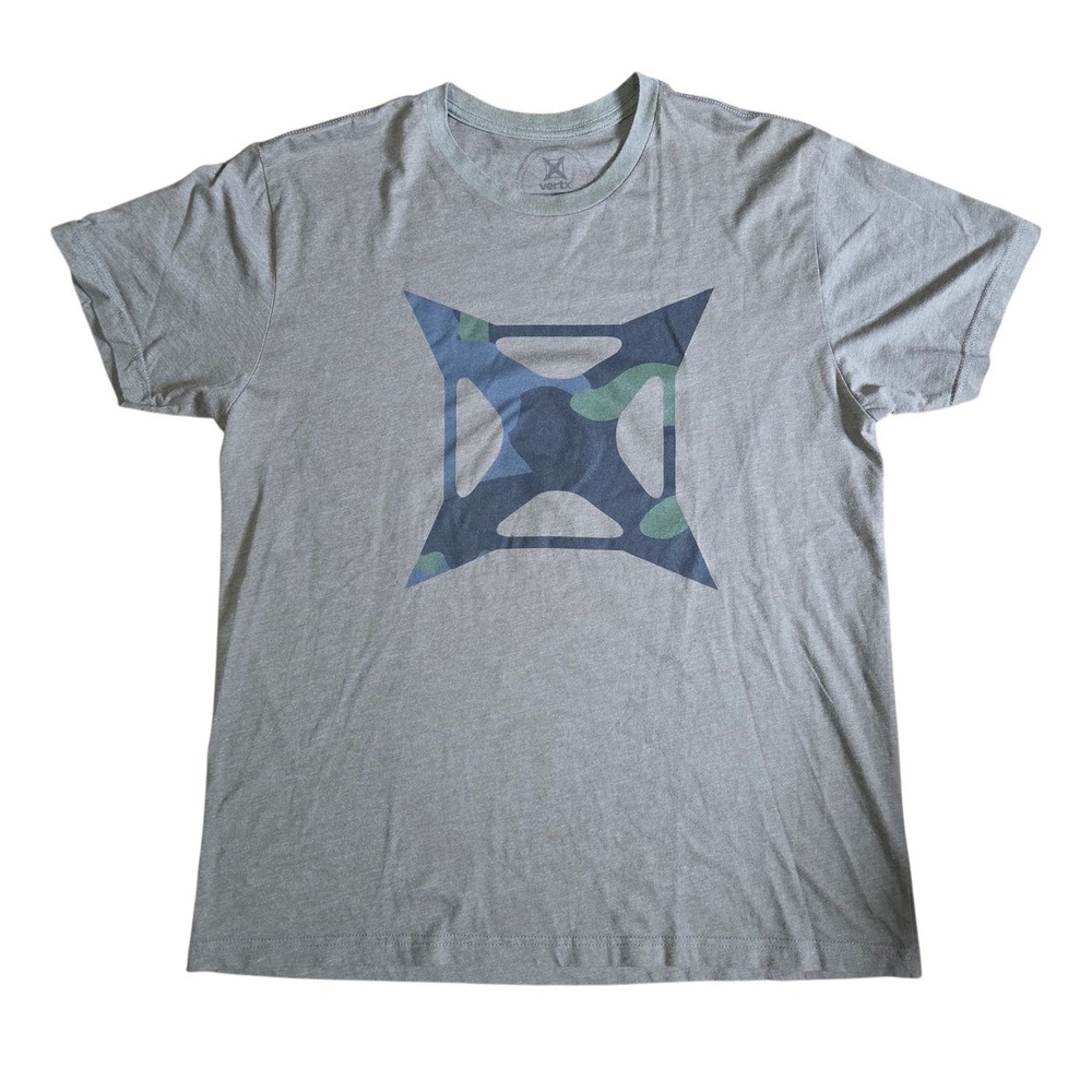 Vertx Stealth Logo Grey Tee Camouflage Blue Black Green T-Shirt Size Large